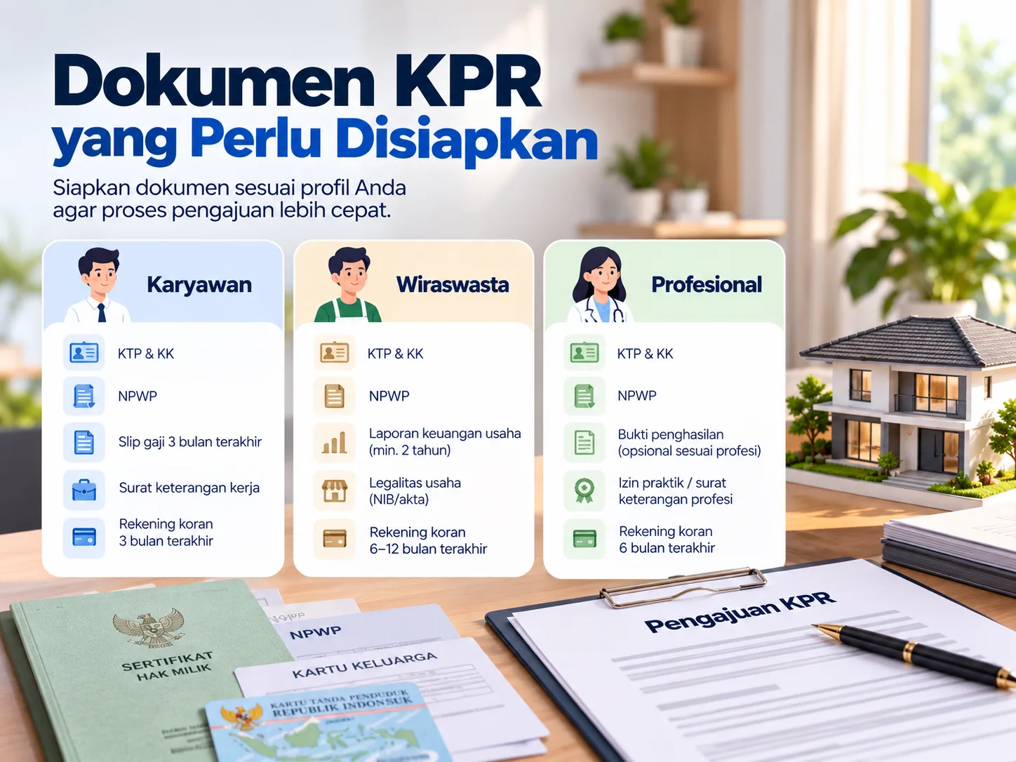 Checklist Dokumen KPR: Karyawan vs Wiraswasta vs Profesional